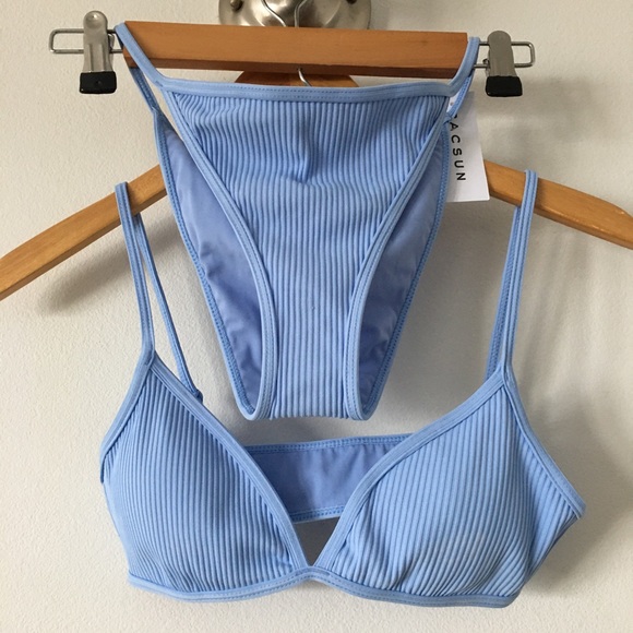 PacSun Other - ❤️ SOLD LA Hearts Ribbed Bikini Set Sz S / M